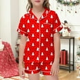 thumbnail image 2 of XEGLSBU Girls Pajamas Size 6-7 Nightgown 2025 Children's Shirt and Pants Set Christmas Pajamas Set with Pockets Christmas Set Christmas Pajamas for Girls 7-8 Red Size 12-13 Years, 2 of 6