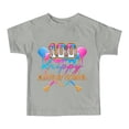 thumbnail image 4 of Rhuody Hauts Fille T-Shirt Col Rond Imprimés Dessin Animé T-Shirt Manches Courtes Hauts Rétro Tenue Quotidienne 12-13 Ans Gris, 4 of 4
