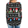 thumbnail image 3 of TWZH Women Christmas Graphic 3D Print Crew Neck Long Sleeves Pullover Top, 3 of 3