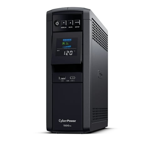 CyberPower - PFC Sinewave Series 1500VA Battery Back-Up System - Black