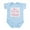 Sky Blue, variant on CafePress - Hestroublezebralft Body Suit - Baby Light Bodysuit, Size Newborn - 24 Months