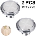 thumbnail image 1 of 2 Pcs Boutons d'Armoire, Boutons de Tiroir, Poignée en Alliage de Zinc Mat, Boutons de Commode, Tiroirs de Tiroir, Boutons de Porte, Boutons de Tiroir de Commode, Argent, L, 1 of 1
