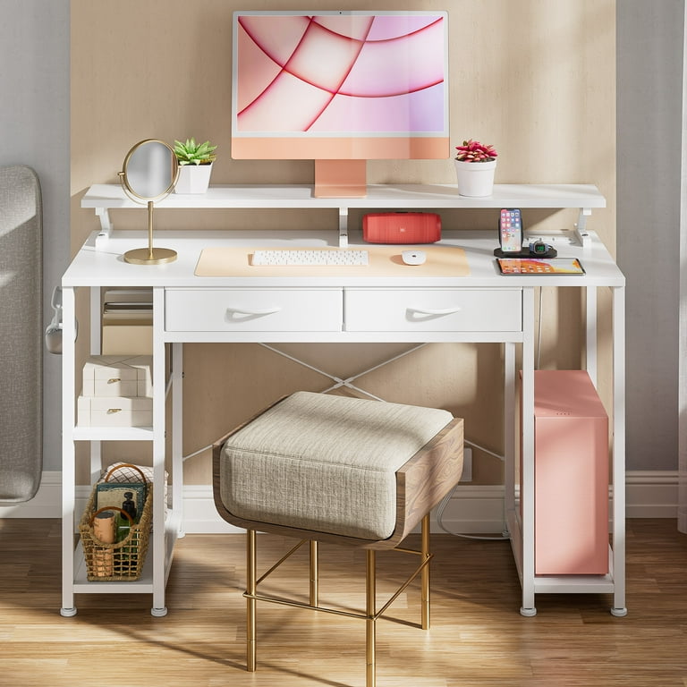 GIKPAL Computer Desk with Drawers 47