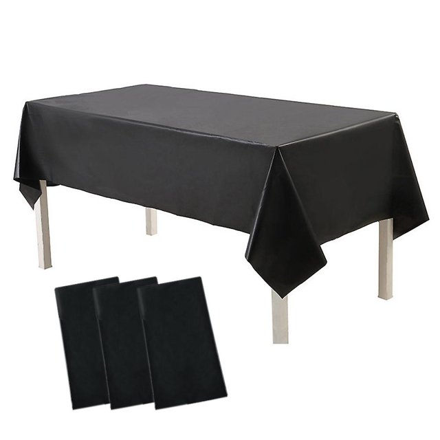 Manteles de plástico para mesas rectangulares, paquete de 3 manteles desechables de 54 "X 108", fiestas, cumpleaños, bodas, Navidad