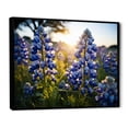 thumbnail image 2 of Designart "Blue Bonnets landscape Photo IV" Floral Floater Framed Wall Art Living Room, 2 of 7
