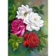 thumbnail image 2 of Cuadros Decorativos Pintura con diamantes de imitación para decoración del hogar bordado de Wdftyju punto de cruz con dibujos de flores mosaico de dibujo artesanal 40X30CM, 2 of 9