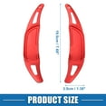 thumbnail image 5 of Steering Wheel Shift Paddle Cover for Mercedes-Benz C43 AMG 2017-2021 Aluminum Alloy Red (Set of 2), 5 of 7