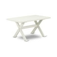 thumbnail image 6 of East West Furniture X-Style 5-Piece Asian Wood Dining Set in Baby Blue/White, 6 of 9