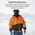 thumbnail image 4 of 10-Pack of Cordova 7737L OGRE-Ice: Two-Ply Thermal Shell Work Gloves, Black Polyester Outer, Brushed Acrylic Inner, TPR Protectors, Black Sandy Nitrile Palm Coating, Large, 4 of 5