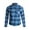 Blue, variant on CANADA WEATHER GEAR Men's Flannel Shirt - Casual Button Down Long Sleeve Sweatshirts for Men (M-XXL)