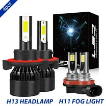 For Pontiac Torrent 2006 2007 2008 2009 LED Headlight Fog Light Bulbs Kit 6000K Cool White 4pcs