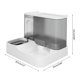 thumbnail image 3 of 2 in 1 Dog Feeder Raised Posture Cat Food Water Bowl Double Bowl Supplies Bowl Pet Feeder Anti-Leak Pink, 3 of 4