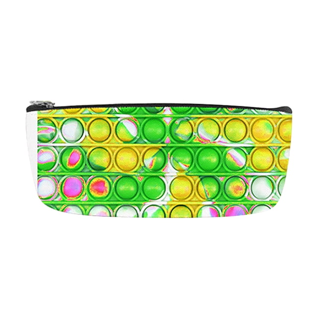 Estuche para lápices, estuche para lápices para la escuela, juguetes de piña, cremallera, bolsa suave de silicona para bolígrafos, estuche de almacenamiento de papelería para niños y niñas