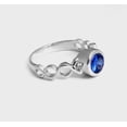 thumbnail image 3 of 925 Sterling Silver Tanzanite Gemstone Solitaire Women Ring Christmas Gift Engagement Ring, 3 of 5