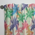 thumbnail image 3 of Designart 'Rainbow Palm Pattern' Tropical Curtain Panel, 3 of 5