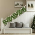 thumbnail image 4 of Hilehuti 180cm Realistic Christmas Greenery Garland, Natural Droopy Soft Bendable Cedar Garland for Indoor Mantle Decor and Holiday Decorations, 4 of 7