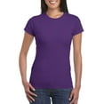 thumbnail image 1 of Gildan T-Shirt Softstyle pour Femmes, P, Violet, 1 of 3