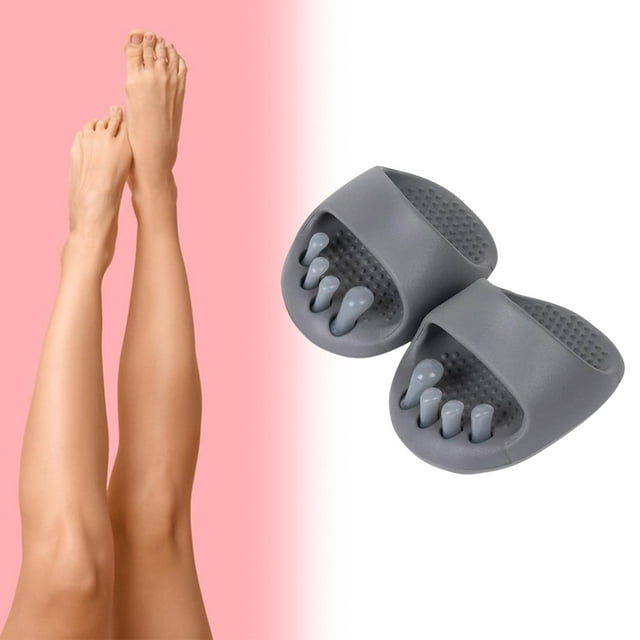 2 piezas de la separación de los pies del de la separación para los regalos para mujeres zapatillas separadoras de los pies para hombres Gris