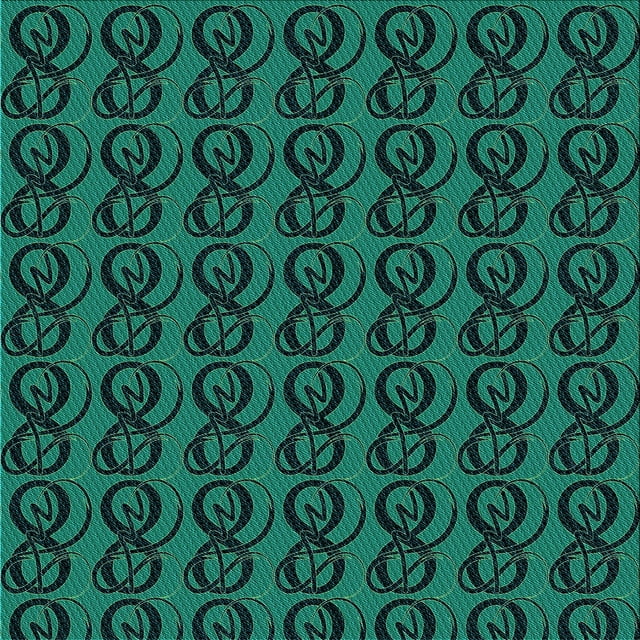 Ahgly Company Machine Washable Indoor Square Transitional Deep Teal Green Area Rugs, 6' Square