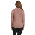 thumbnail image 4 of Women's Solid Open Front Long Sleeve Lightweight Soft Basic Sweater Cardigan, 4 of 4