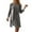 Grey, variant on Women's 2023 New Lace Cardigan Solid Color Dress Jacket Two Piece Set