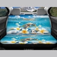 thumbnail image 3 of POLERO Underwater Sea Turtle with Plumeria & Seashells Design, Durable Universal Car Seat Cover Cushions Set of 2 Non-Slip Waterproof Auto Back Seat Protective Covers for Interior Automotive, 3 of 7