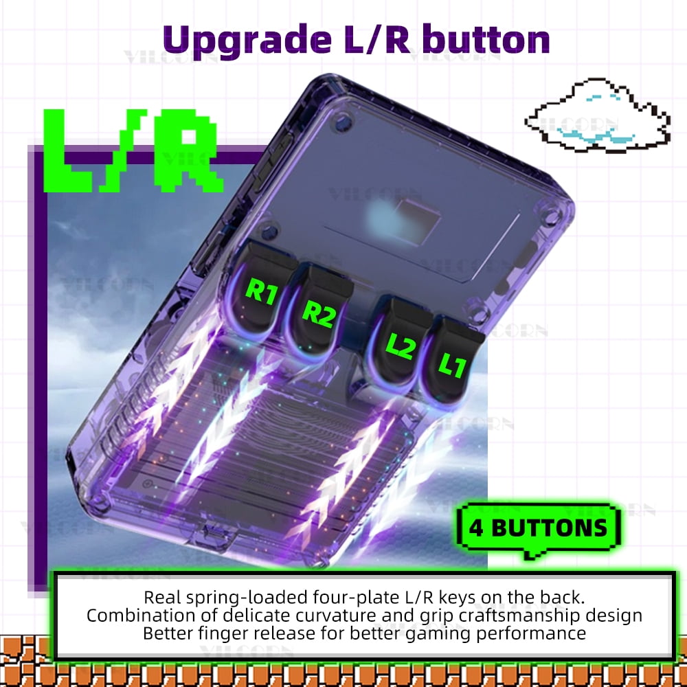 R36S 64G Handheld Game Console, for N64 PSP PS1 SNES 26 Emulators, for Gift