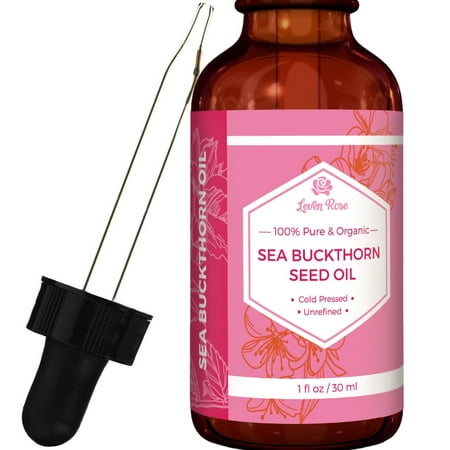 Leven Rose Organic Sea Buckthorn Seed Oil, 1 Fl (Best Sea Buckthorn Oil)