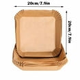 thumbnail image 3 of Square Air Frying Pan Paper Silicone Oil Paper Tray Oil Absorbing Food Pad Paper Baking Disposable Household Baking, 3 of 8