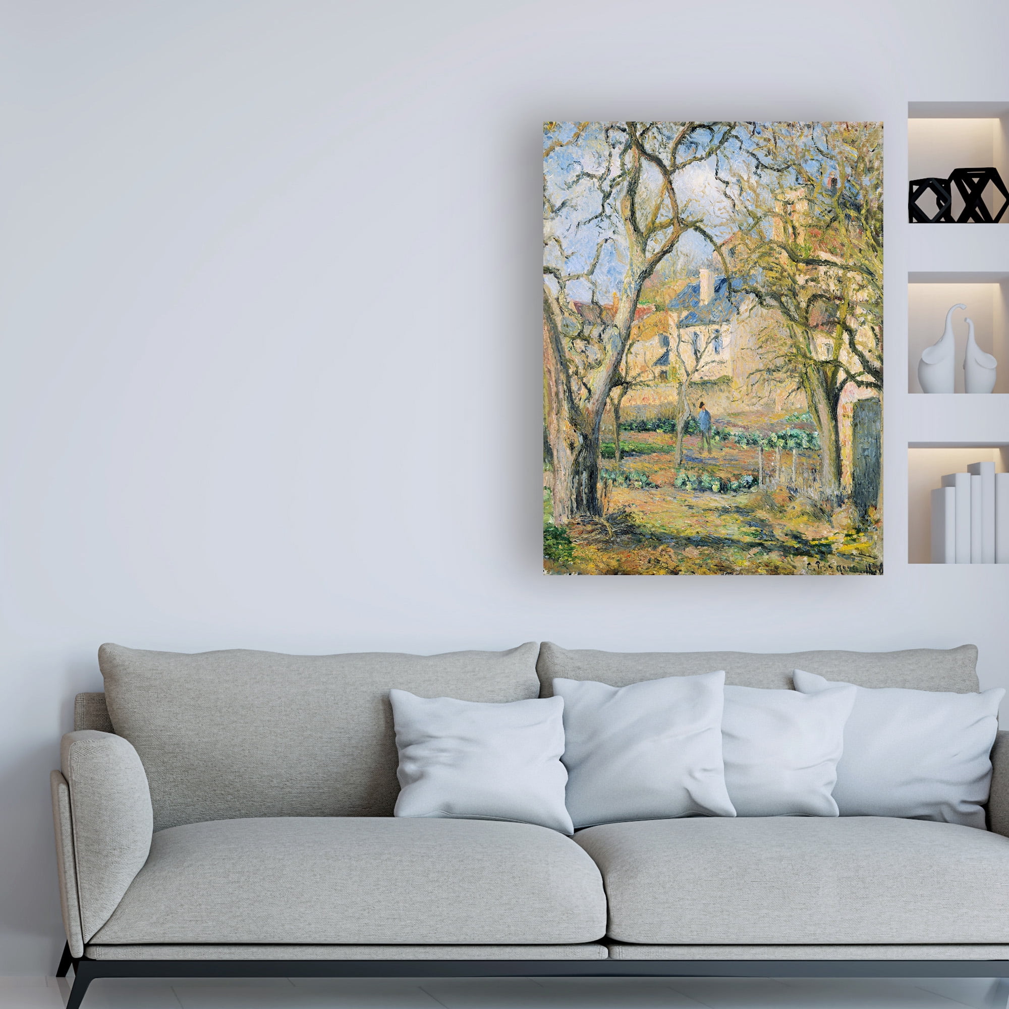 Trademark Fine Art 'Vegetable garden' Canvas Art by Pissarro