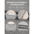 thumbnail image 6 of DOKOTOO Women's Maternity Sets 2 Piece Sets Ribbed Knit Short Sleeve Outfit Maternity Lounge Wear Soft Pregnant Pajamas Plus Size Sweatsuits Sets, 6 of 8