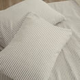 thumbnail image 7 of Great Bay Home Striped Microfiber Wrinkle Resistant Sheet Set  (King, Light Grey), 7 of 7