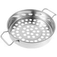 thumbnail image 1 of KAKOWELY Mesh Strainer Stainless Steel Large Hole Colander Cooking Strainer Kitchen Gadget,10.83"X7.87"X1.77", 1 of 4