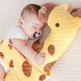 thumbnail image 2 of Almohada relajante para bebés, almohada de escape para recién nacidos, almohada antivuelco lateral para dormir, lindo animal de peluche, ganso, jirafa, almohada para dormir con cinturón de fijaci, 2 of 5