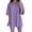 Purple, variant on Short Set Two Piece Set Short Sleeve Tops Shorts Womens Summer Outfits Women Outfits