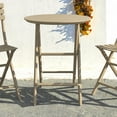 thumbnail image 2 of Compamia Helen Round Folding Bistro Table 24 inch Taupe, 2 of 7
