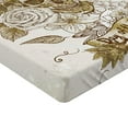 thumbnail image 2 of Ambesonne Wooden Fitted Sheet, Spanish Dead Hat, Twin XL Size, Khaki Beige, 2 of 3