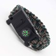 thumbnail image 2 of Transemion Polyester Survival Tool Multi-Functional Survival Bracelet Suitable For Camping Compass Black, 2 of 6