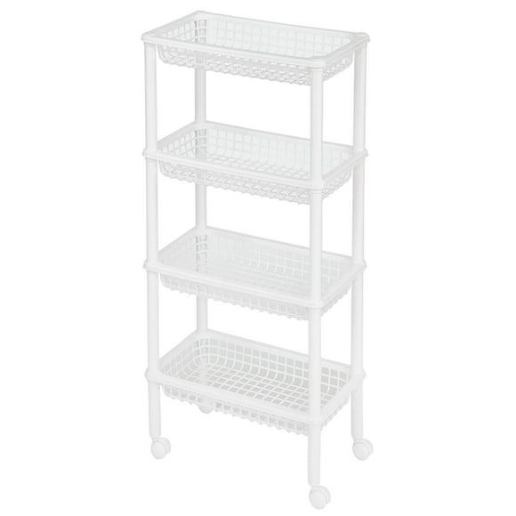 Estante Esquinero LIFTOR BLITZ 4 color Blanco 4 Cestas para Cocina
