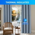 thumbnail image 7 of JIATER Blackout Curtains,52 x 84 inch Blackout Curtains Set of 2 for Bedroom Living Room,Thermal Insulated Room Darkening Drapes with Grommet,Blue, 7 of 7