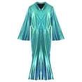 thumbnail image 5 of TiaoBug Mens Movie Star Jumpsuit sHINY Metallic Singer Dancer Leotard Halloween Party Costume Blue 3XL, 5 of 7
