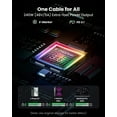 thumbnail image 6 of Holytech 240W USB C to USB C Cable 3.3ft Retractable 5A Fast Charging Type C Cord for 100W USB C Charger [4-Stretch Length] Compatible with i-Phone 15, PS5 Controller, ThinkPad X1 (Black), 6 of 6