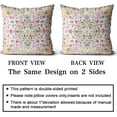 thumbnail image 2 of sasyxdc Boho Carpet Tribal Pattern Throw Pillow Cover Boho Ethnic Geometric Chaotic Short Plush Pillow Case 18x18 Inch Decorative Men Women Boy Girl Room Cushion Cover for Home iuy, 2 of 6