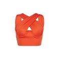 thumbnail image 2 of Pudcoco Women's Criss Cross Tank Tops Sleeveless Solid Color Cutout Crop Tops, 2 of 10