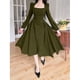 thumbnail image 2 of Vestidos elegantes de fiesta para mujer, vestido largo informal de manga abombada para primavera 2023, moda coreana, vestido de noche para mujer, 2 of 5