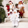 thumbnail image 4 of hiryomu Christmas Doll Ornaments 12-inches Standing Santa Claus Figurine Christmas Party Supplies for Home Windowsill Mantel Decor, 4 of 8