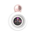 thumbnail image 2 of Luz de relleno para teléfono móvil, lente 15x, portátil, pequeña, 53 LED, atenuación, teléfono, lámpara de selfie para cámara Android, grabación Rosado Yotijar Luz de relleno del teléfono móvil, 2 of 10