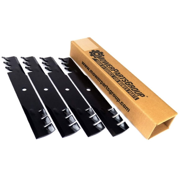 (4) Aftermarket Universal Toothed Mulching Blades for Hustler/Scag 32" Cut