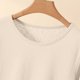 thumbnail image 5 of Neewe Womens Blend Cotton Plain Tops Summer Casual Fitted T Shirt Half Sleeve Loose Comfy Tee Daily, 5 of 7