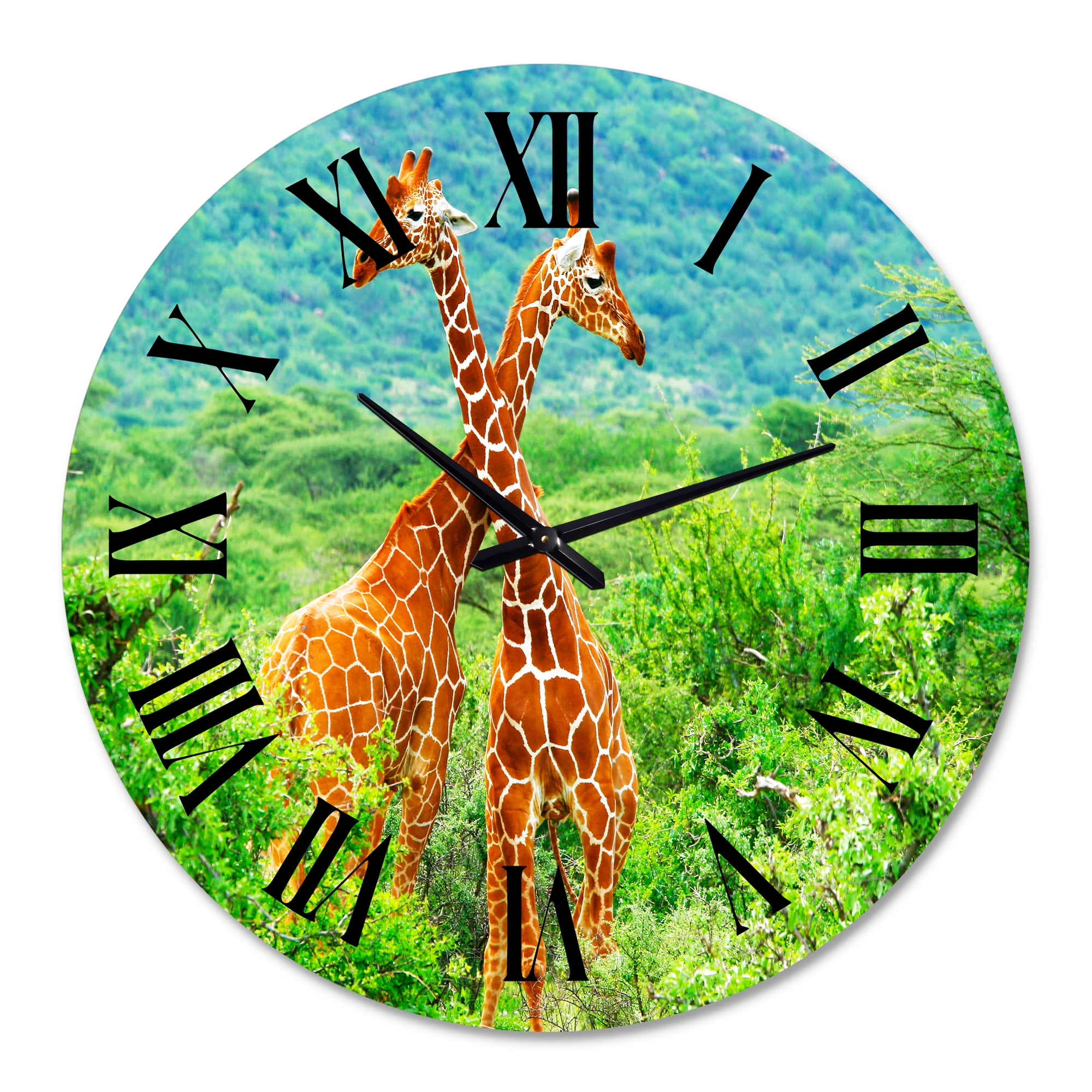 Designart 1 in Quartz Farmhouse Wall Clock